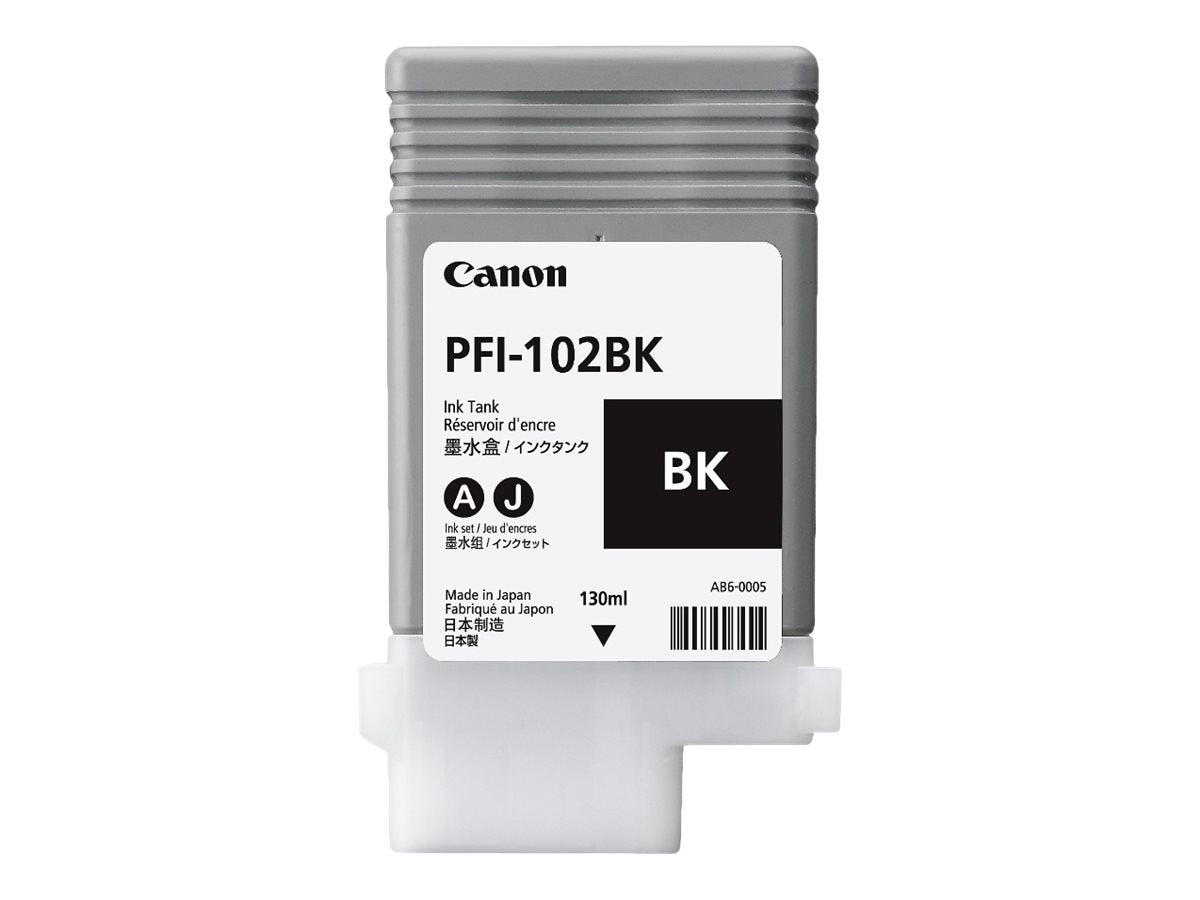 CANON PFI-102BK Farbpatrone schwarz Verpackung