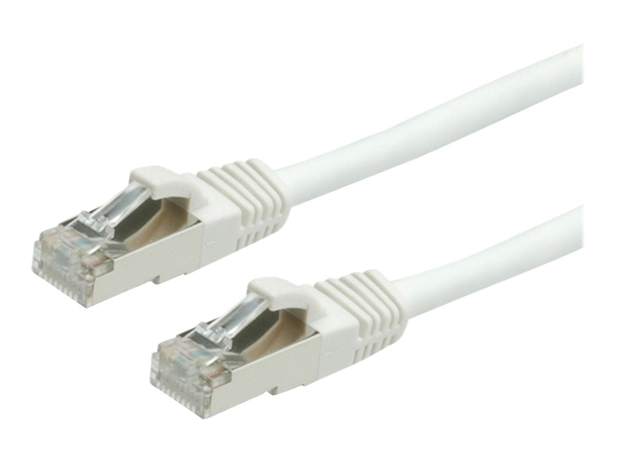 VALUE Patchkabel Kat.6 Class E S/FTP PiMF LSOH weiss 5m - Vorderansicht