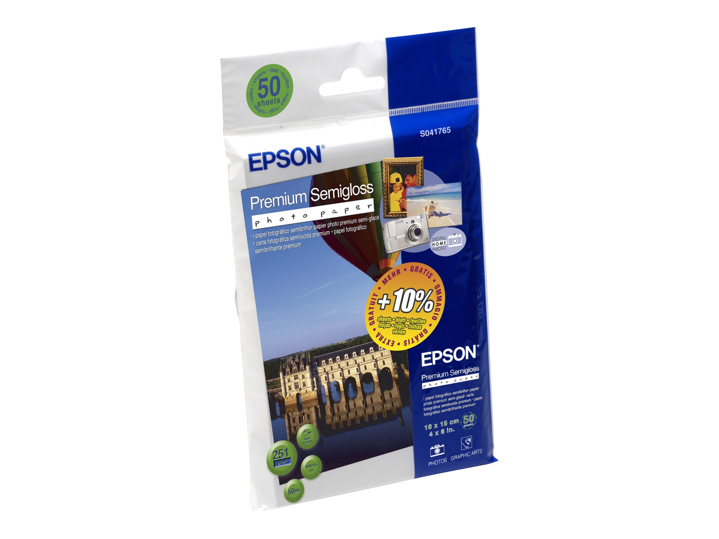 EPSON Premium semi gloss Foto Papier Vorderansicht