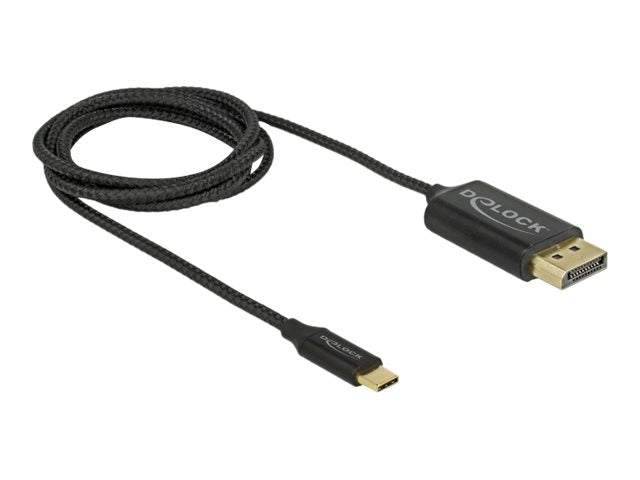 DELOCK USB Kabel Type-C zu DisplayPort DP Alt Mode 4K 60Hz 1m koaxial - Vorderansicht