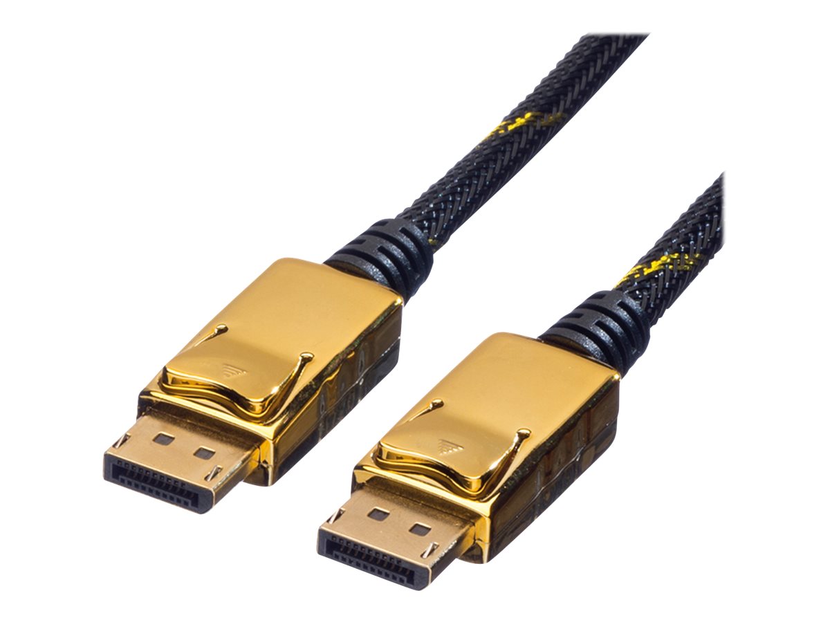 ROLINE GOLD DisplayPort Kabel DP ST - ST 1,5m Vorderansicht