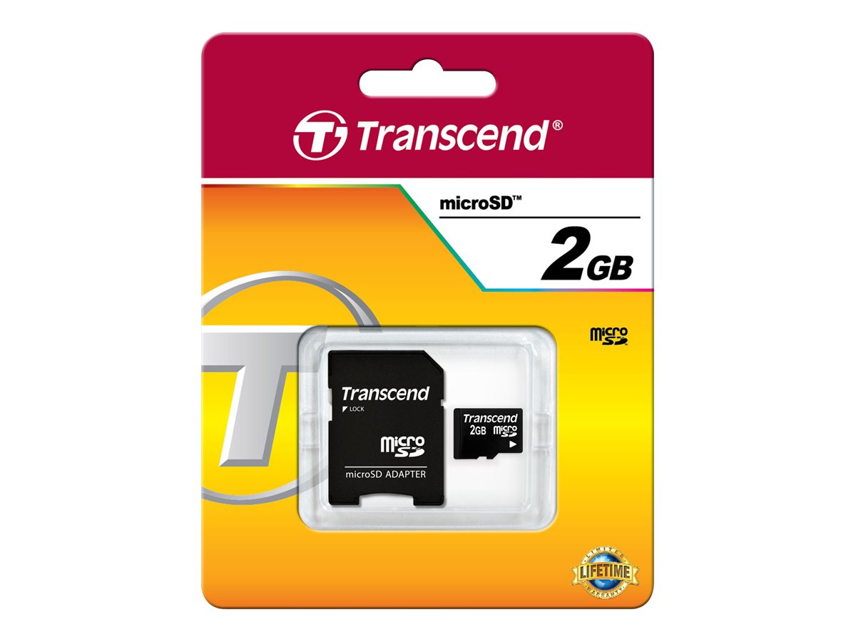 TRANSCEND microSD 2GB Vorderansicht