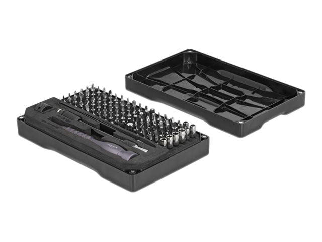 DELOCK Präzisions Schraubendreher Set 106-teilig - Inhalt des Sets