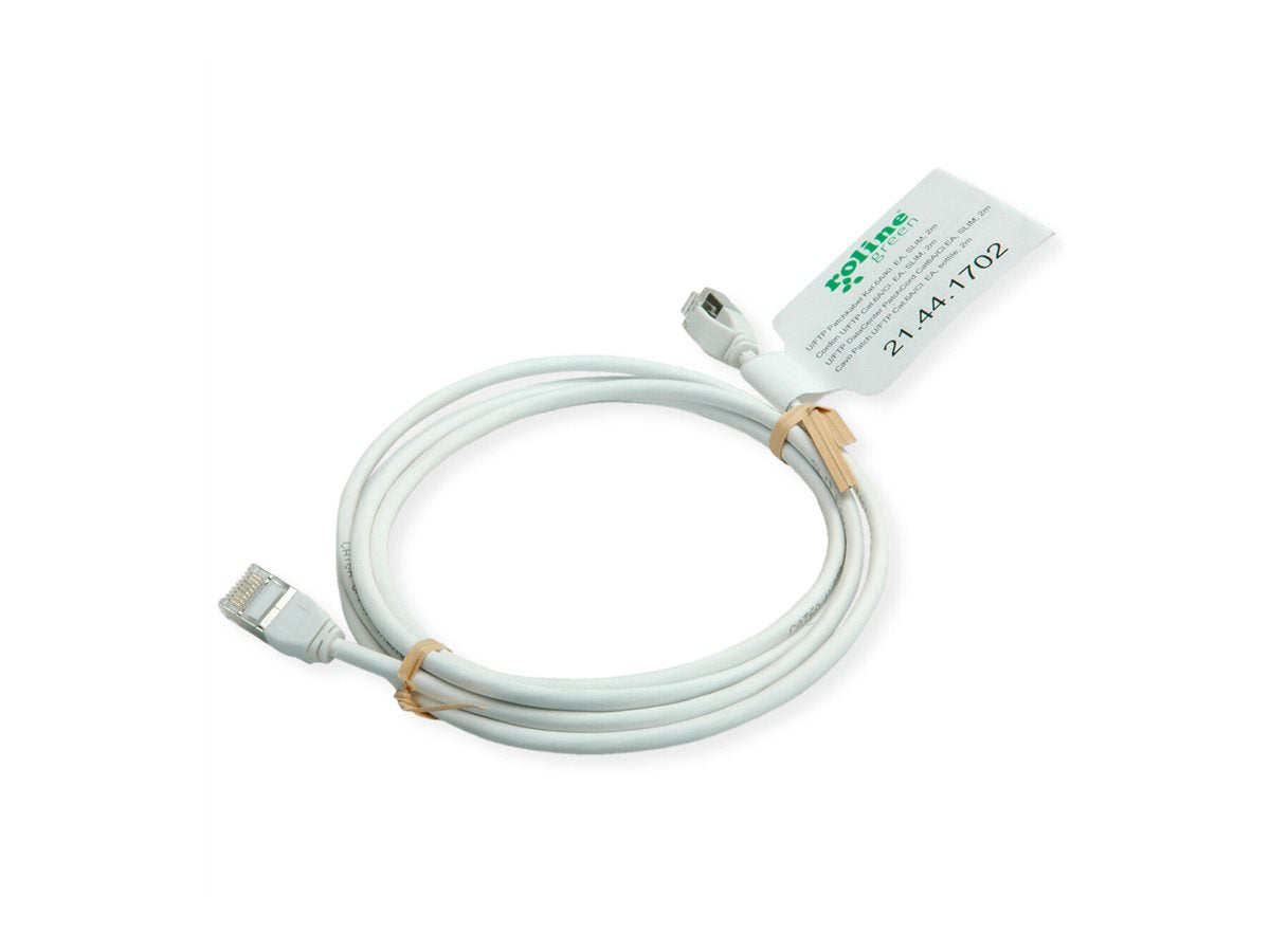 ROLINE GREEN U/FTP Patchkabel Kat.6A Class EA LSOH slim weiss 1,5m - Detailansicht