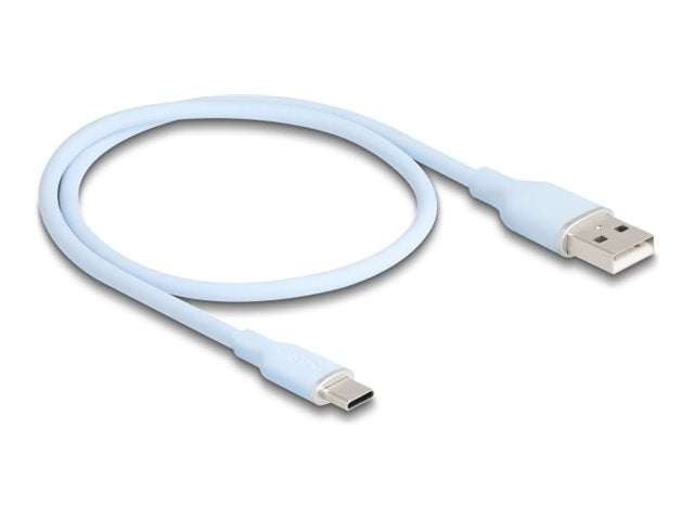 DELOCK USB 2.0 Kabel USB Typ-A Stecker zu USB Type-C Stecker 0,5m - Vorderansicht