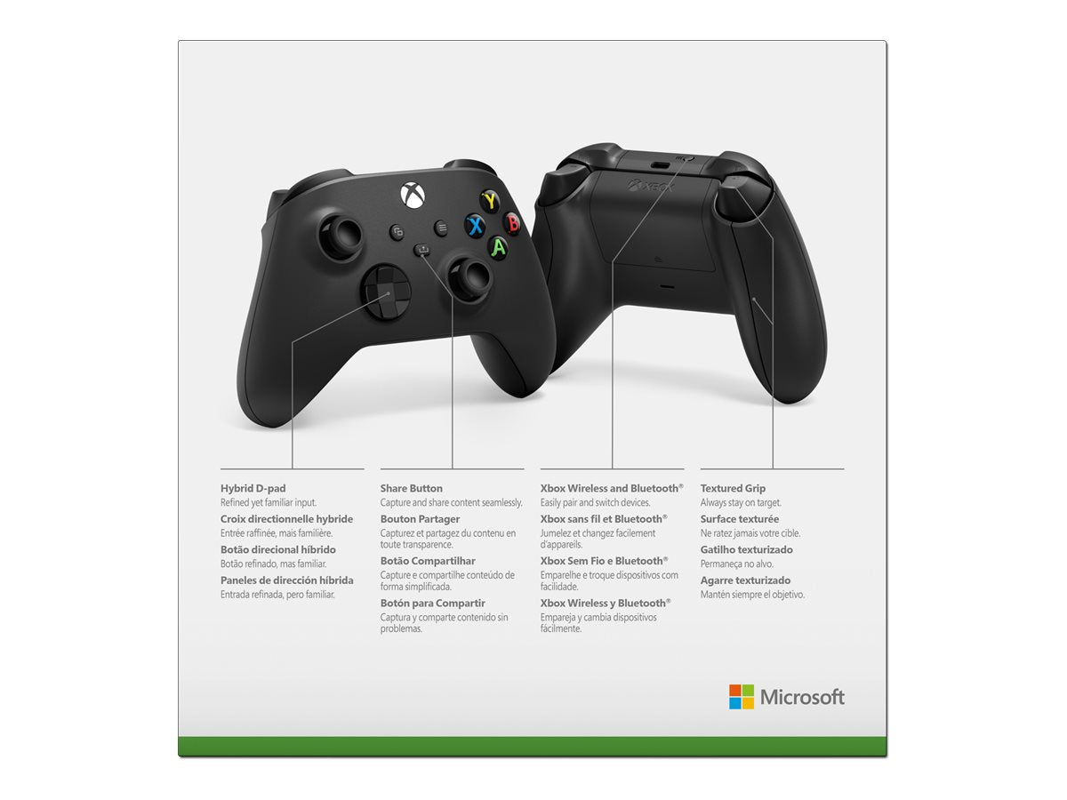 MICROSOFT XBOX Wireless Controller Carbon Black Detailansicht