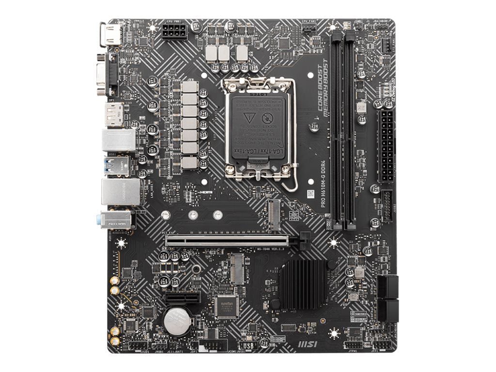 MSI PRO H610M-G LGA1700 DDR5 mATX - Vorderansicht
