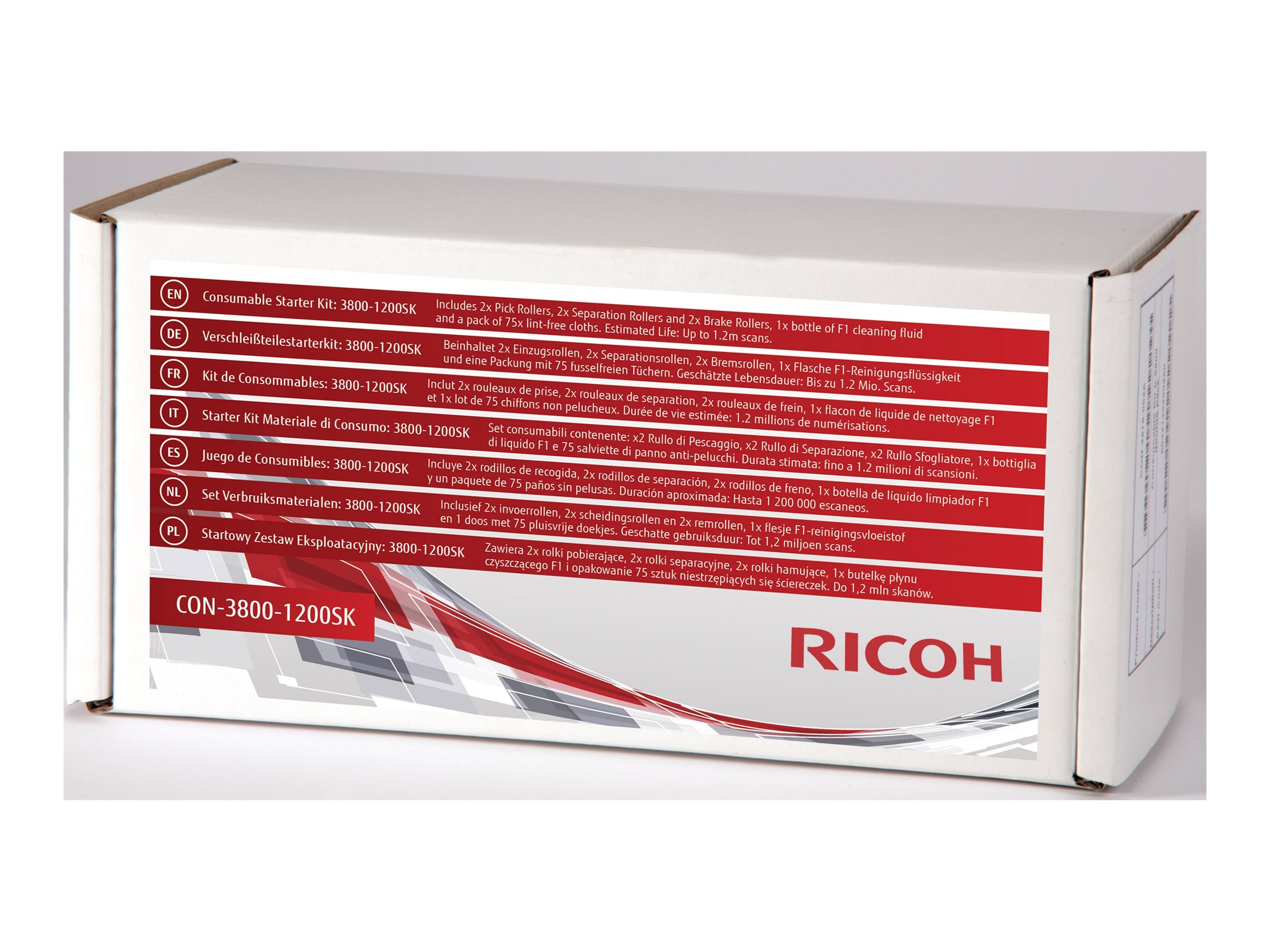 RICOH Verbrauchsmaterialien-Kit 3810-400K Vorderansicht