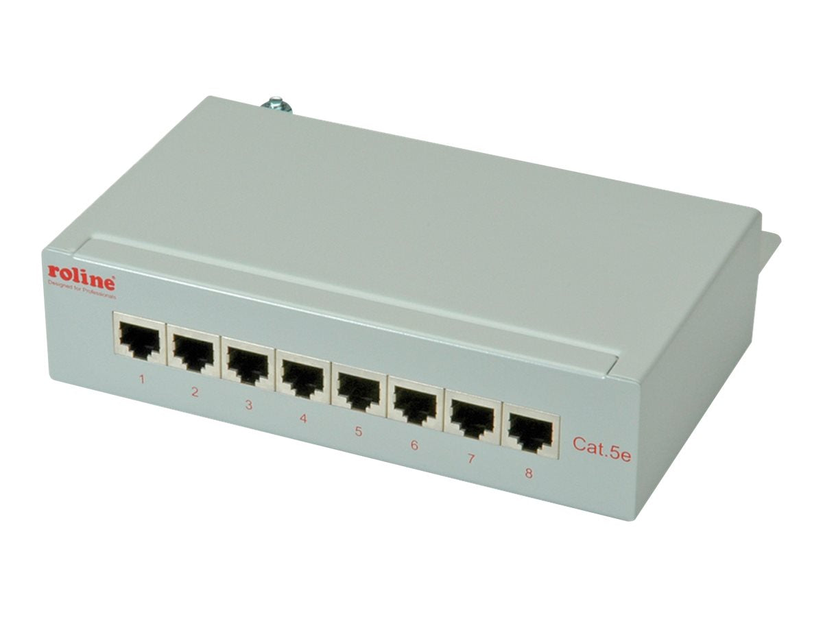 ROLINE Patchpanel 8 Ports Kat.5e Vorderansicht