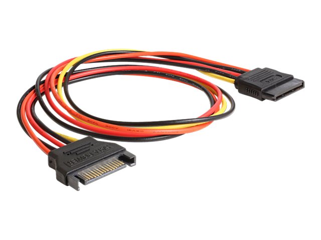 DELOCK Kabel Power SATA 15pin St > SATA 15pin Bu Verlängerung 50cm - Vorderansicht