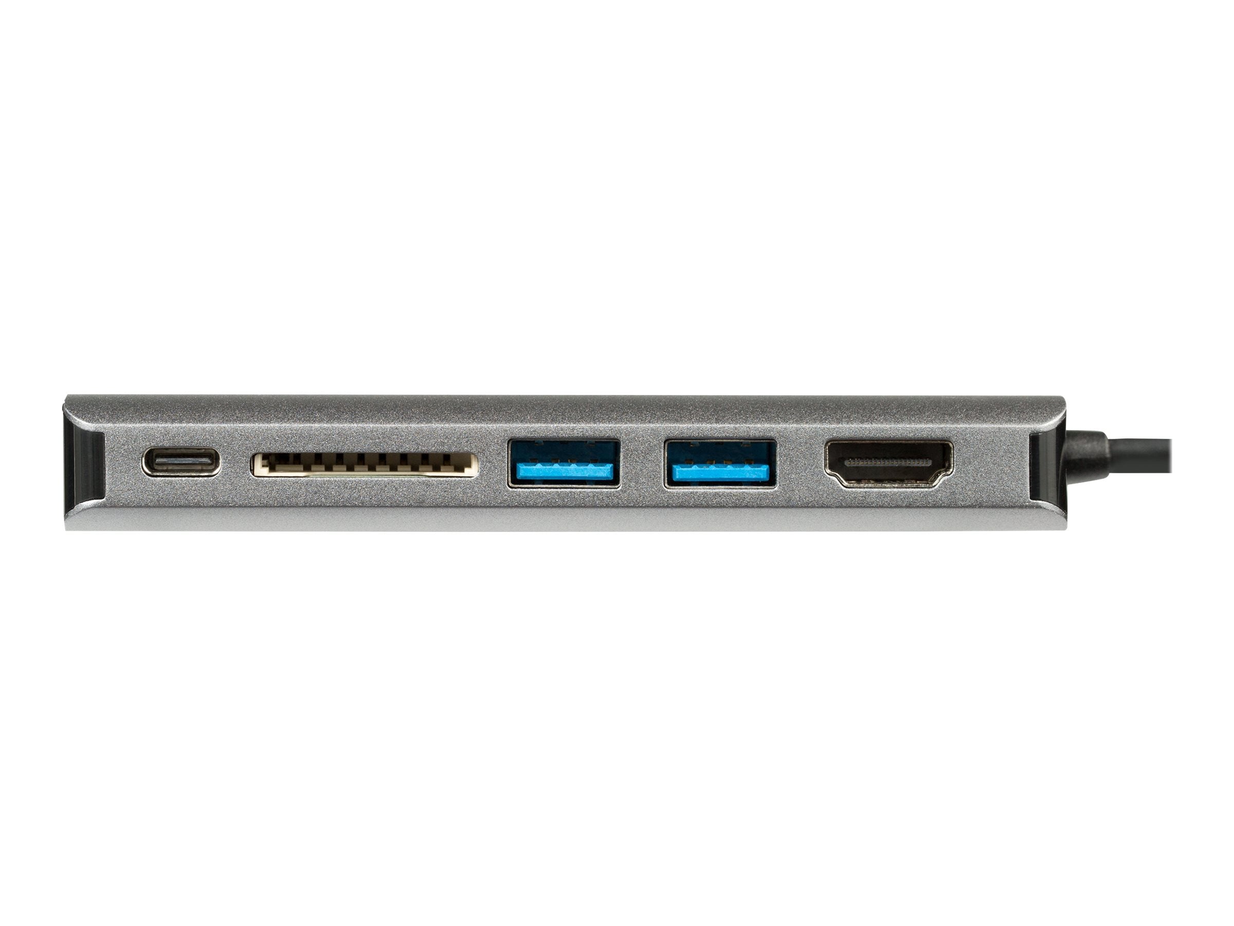 STARTECH.COM USB-C Multiport Adapter - 2x USB 3.0 / HDMI / SD / Gigabit Ethernet - mit Stromversorgung (USB PD) - USB C Dock