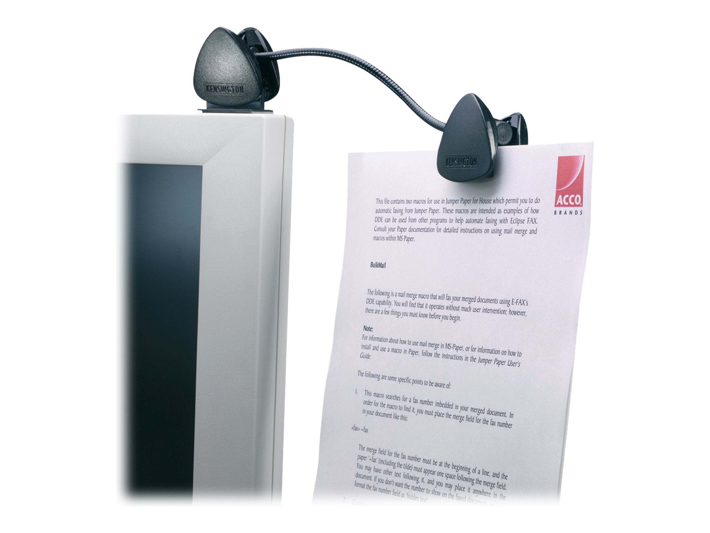 KENSINGTON FlexClip Konzepthalter Vorderansicht
