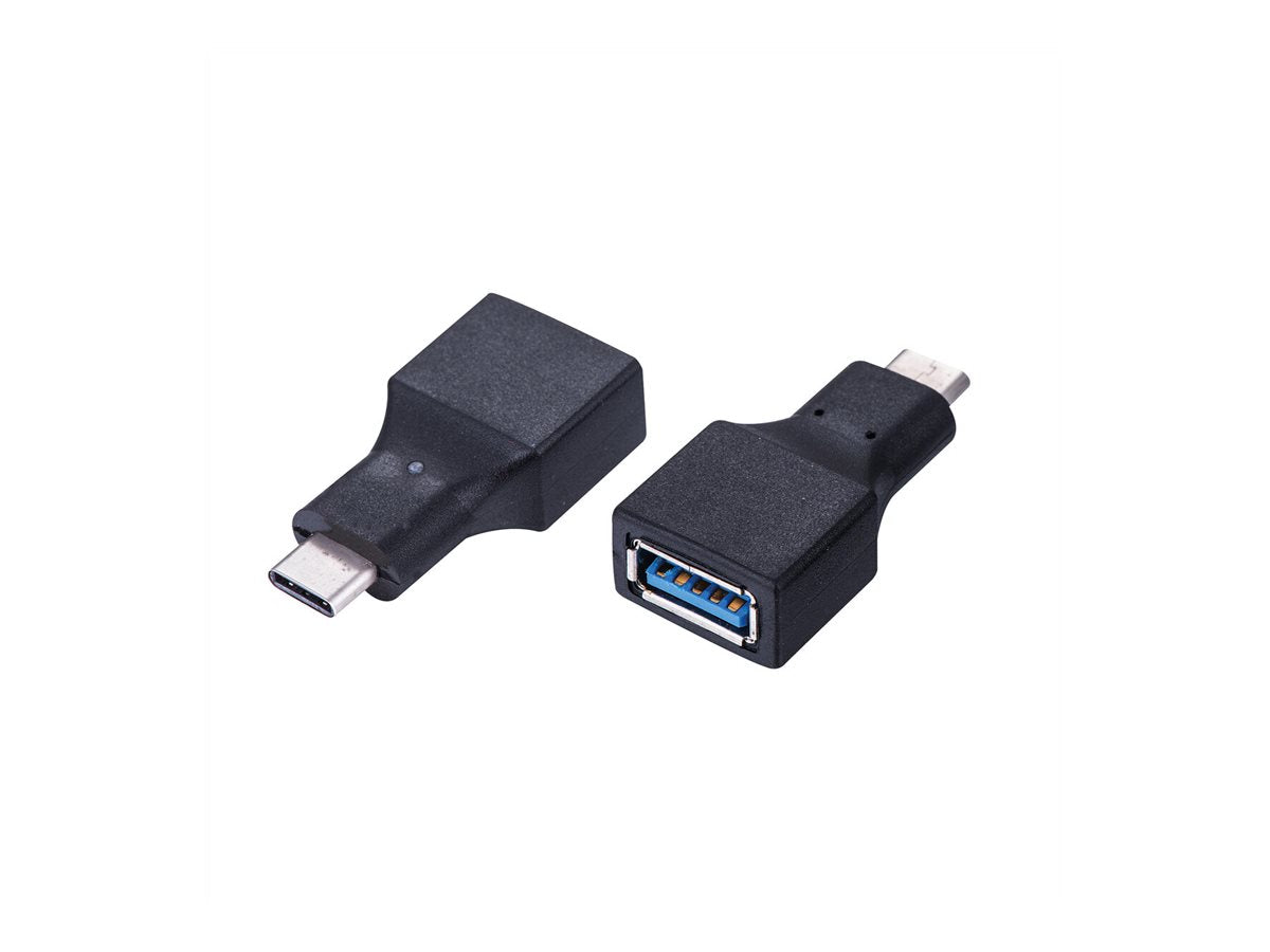 VALUE USB 3.2 Gen 1 Adapter USB Typ C - A ST/BU OTG schwarz Vorderansicht