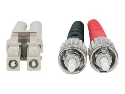 INTELLINET LWL Kabel LC/ST OM3 2m aqua 50/125um Duplex Multimode - Anschlussansicht