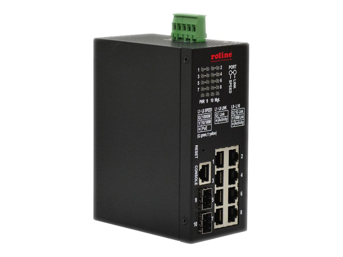 ROLINE Industrial Gigabit Switch Vorderansicht
