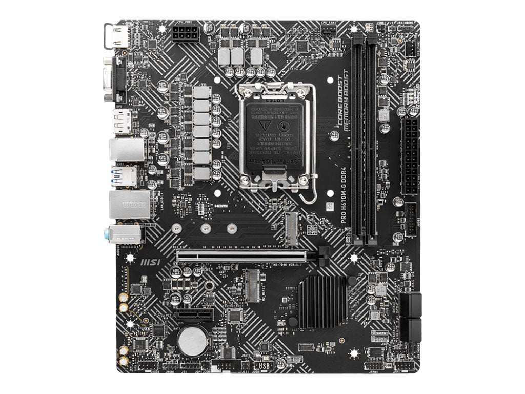 MSI PRO H610M-G Motherboard Anschlussmöglichkeiten