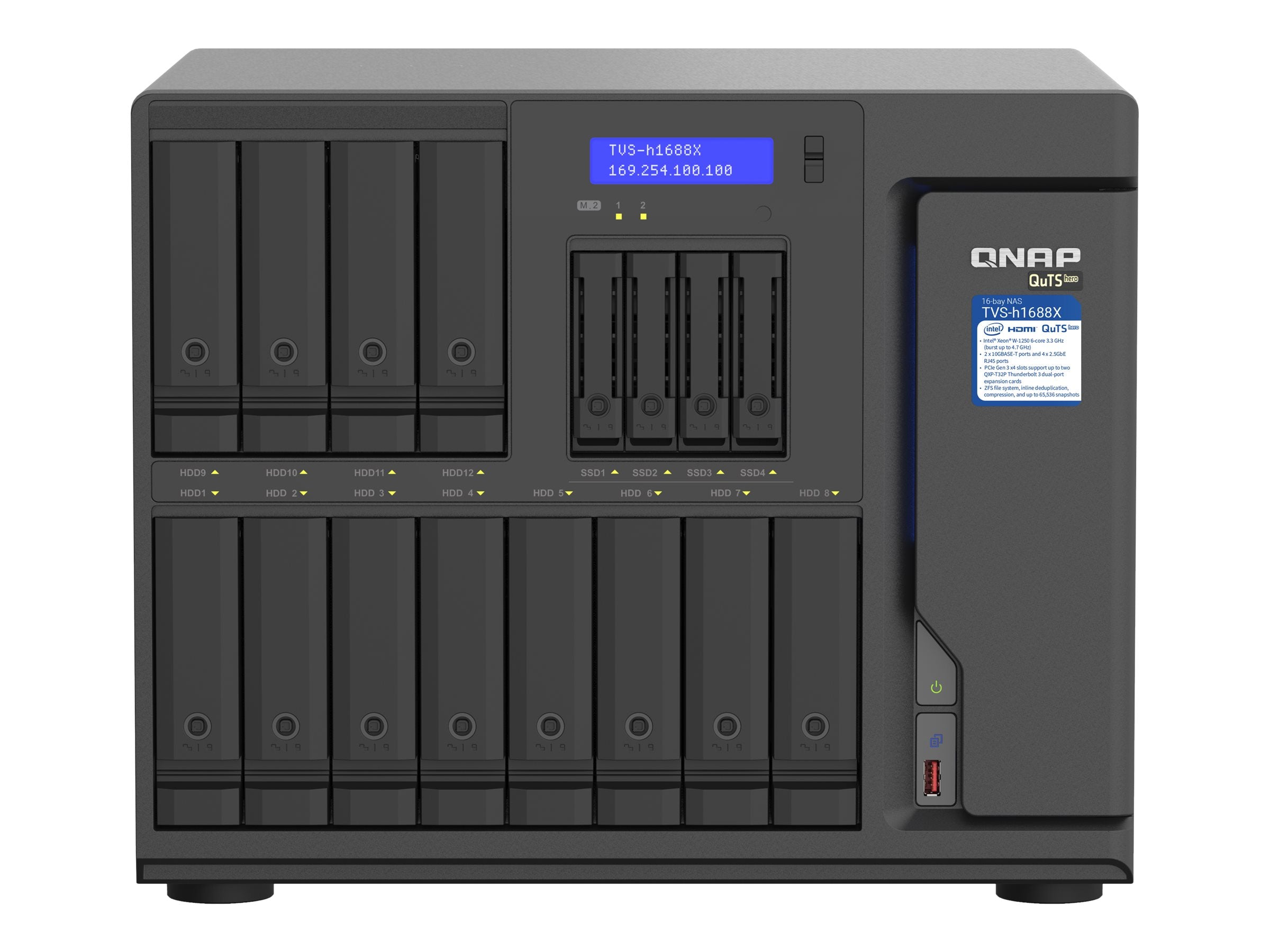 QNAP TVS-H1688X Vorderansicht