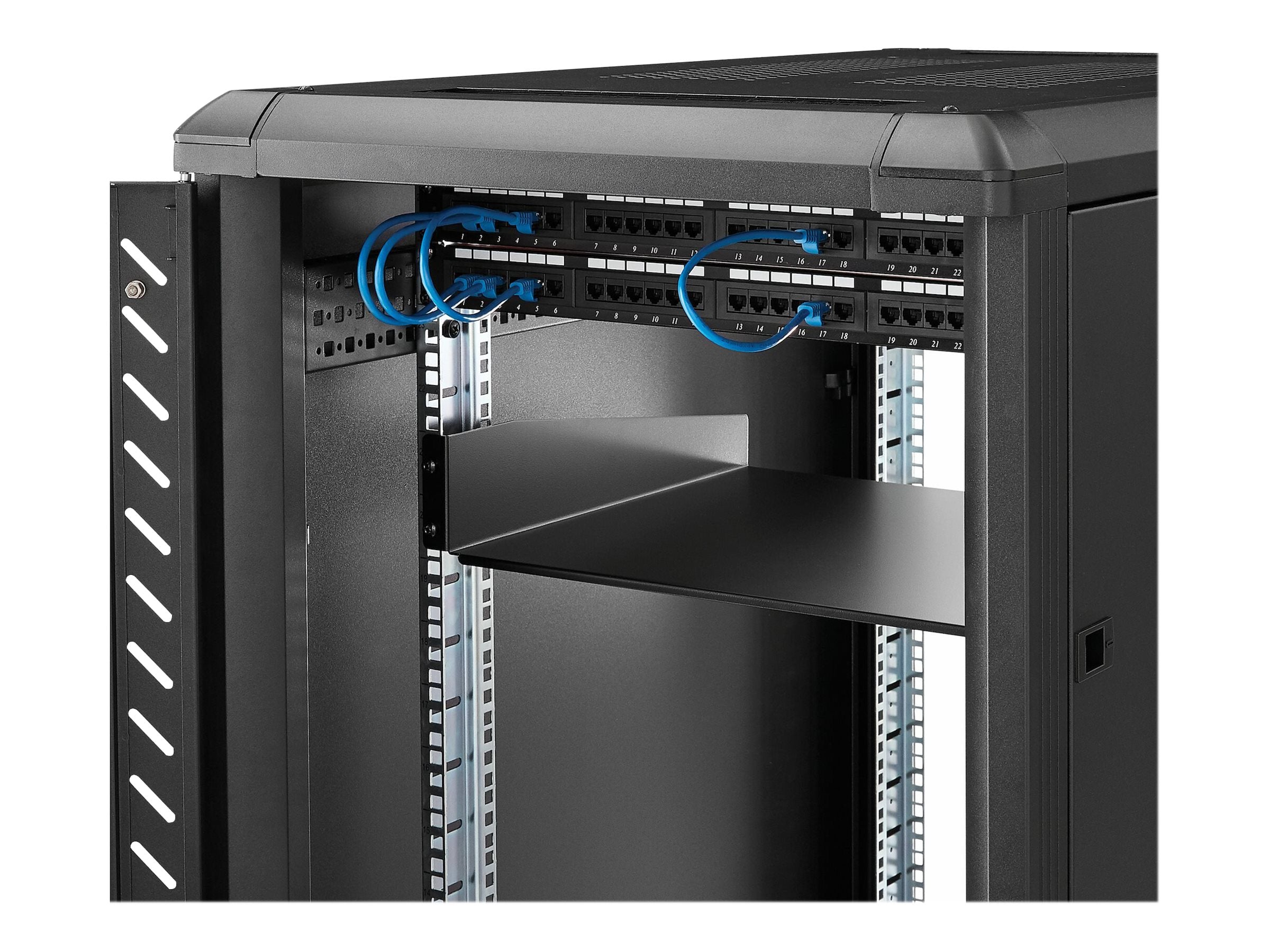 STARTECH.COM 2HE 19 Zoll Fachboden Vorderansicht