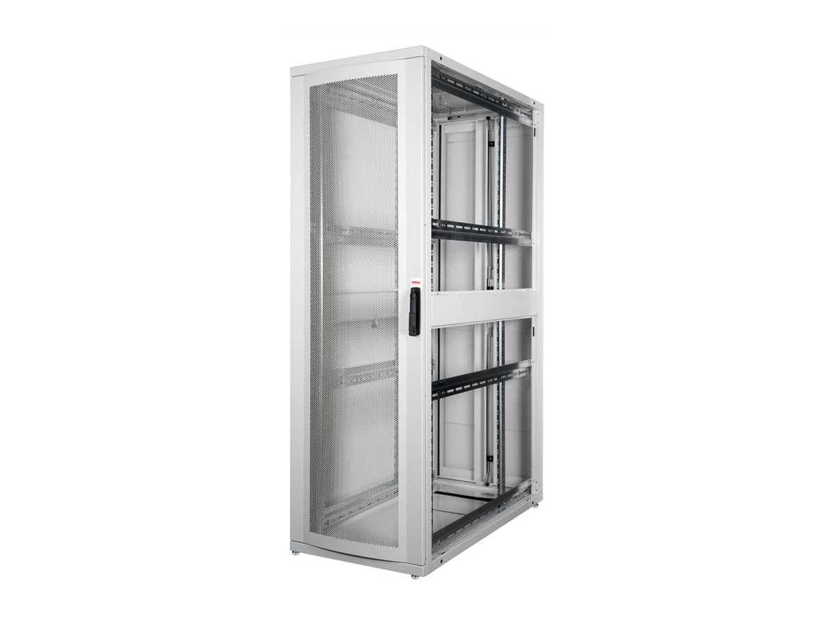 ROLINE Serverschrank 48,26cm 19Zoll 42 HE 600x1200 BxT grau - Detailansicht der Tür