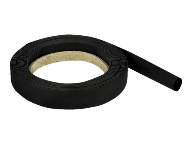 DELOCK Schrumpfschlauch 5 m x 12 mm schwarz - Vorderansicht