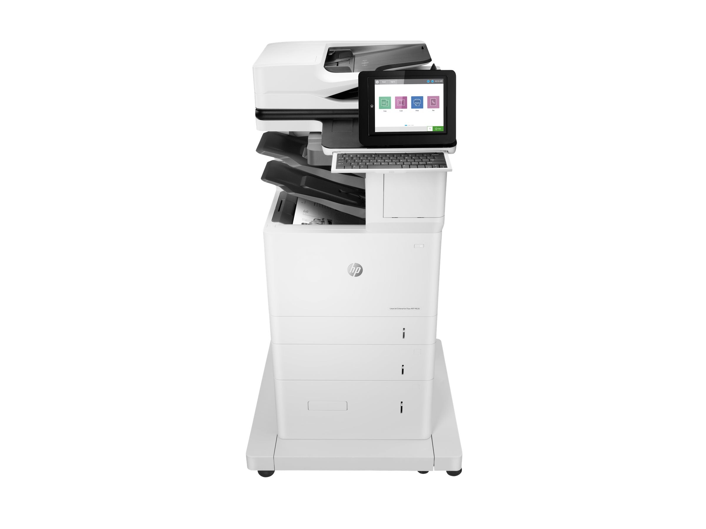 HP LaserJet Enterprise Flow MFP M636z Seitenansicht