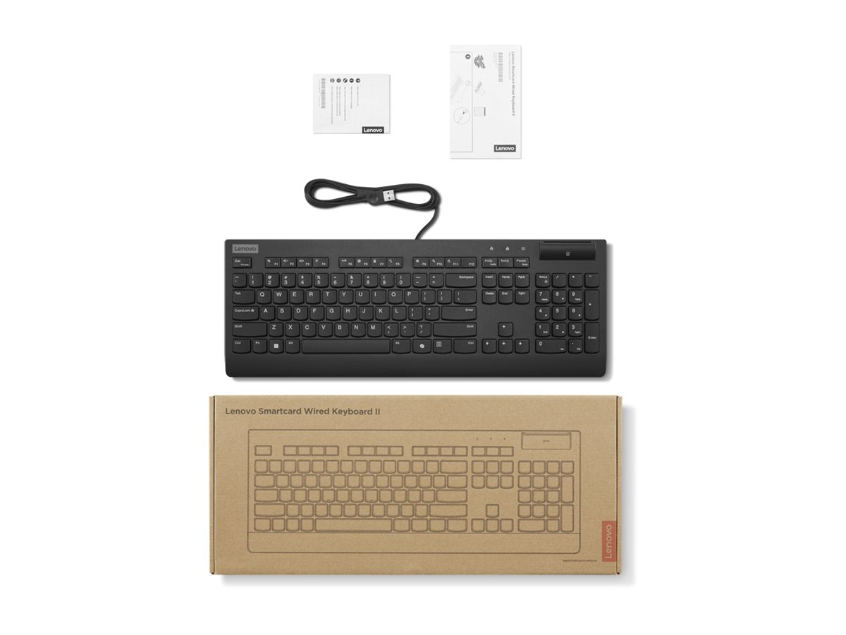 LENOVO Smartcard Wired Keyboard II-German Vorderansicht
