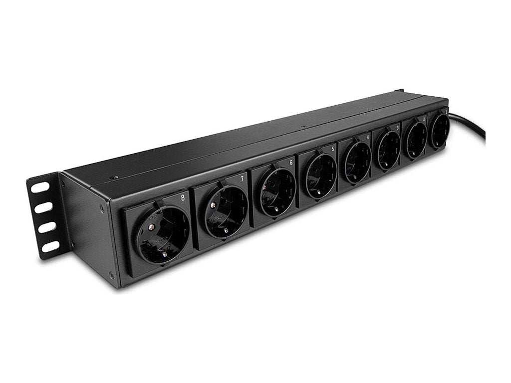 LINDY 8-fach Schuko PDU mit Schaltern - Rückansicht