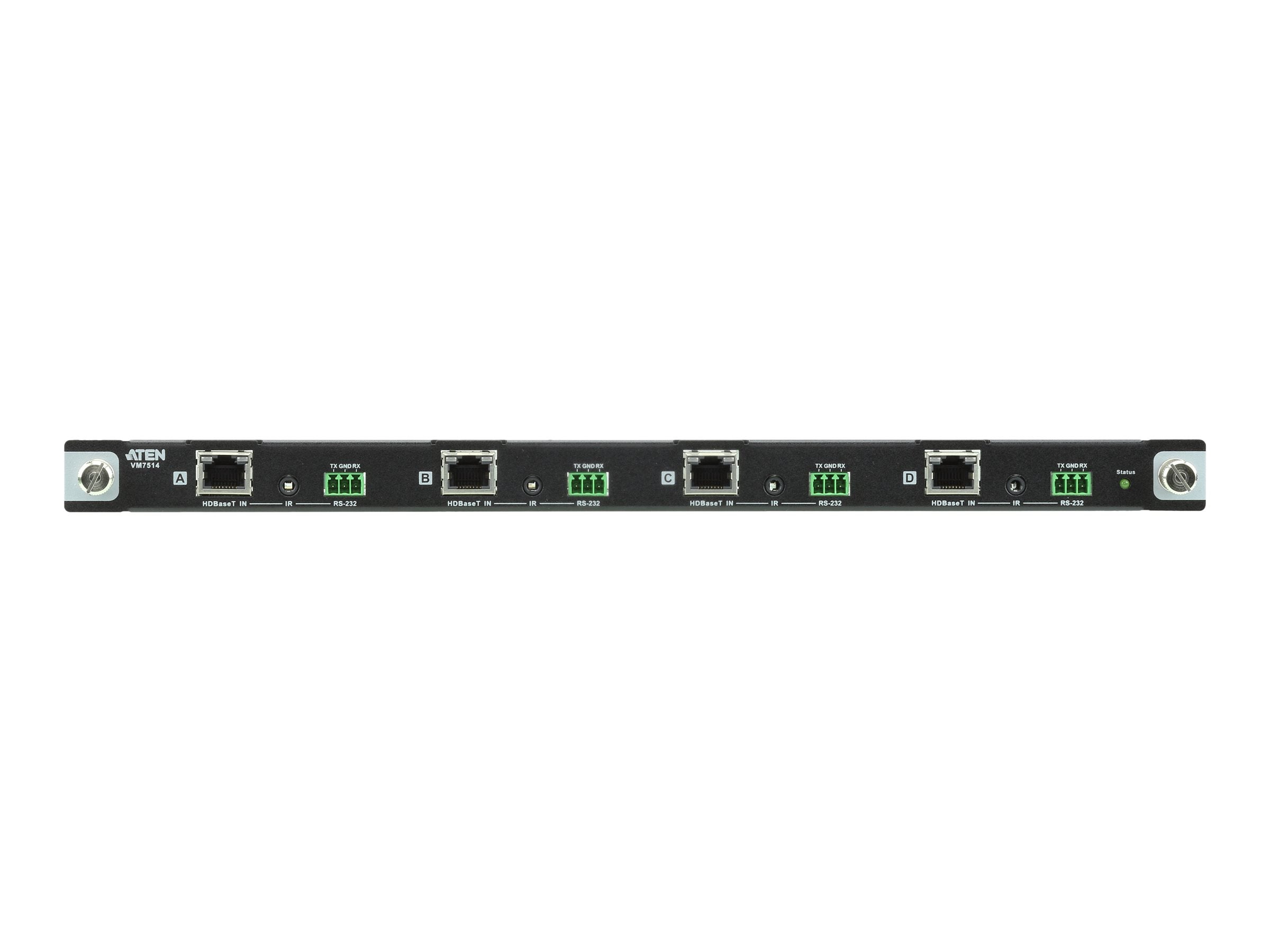 ATEN VM7514 4-Port HDBaseT Eingabekarte Vorderansicht