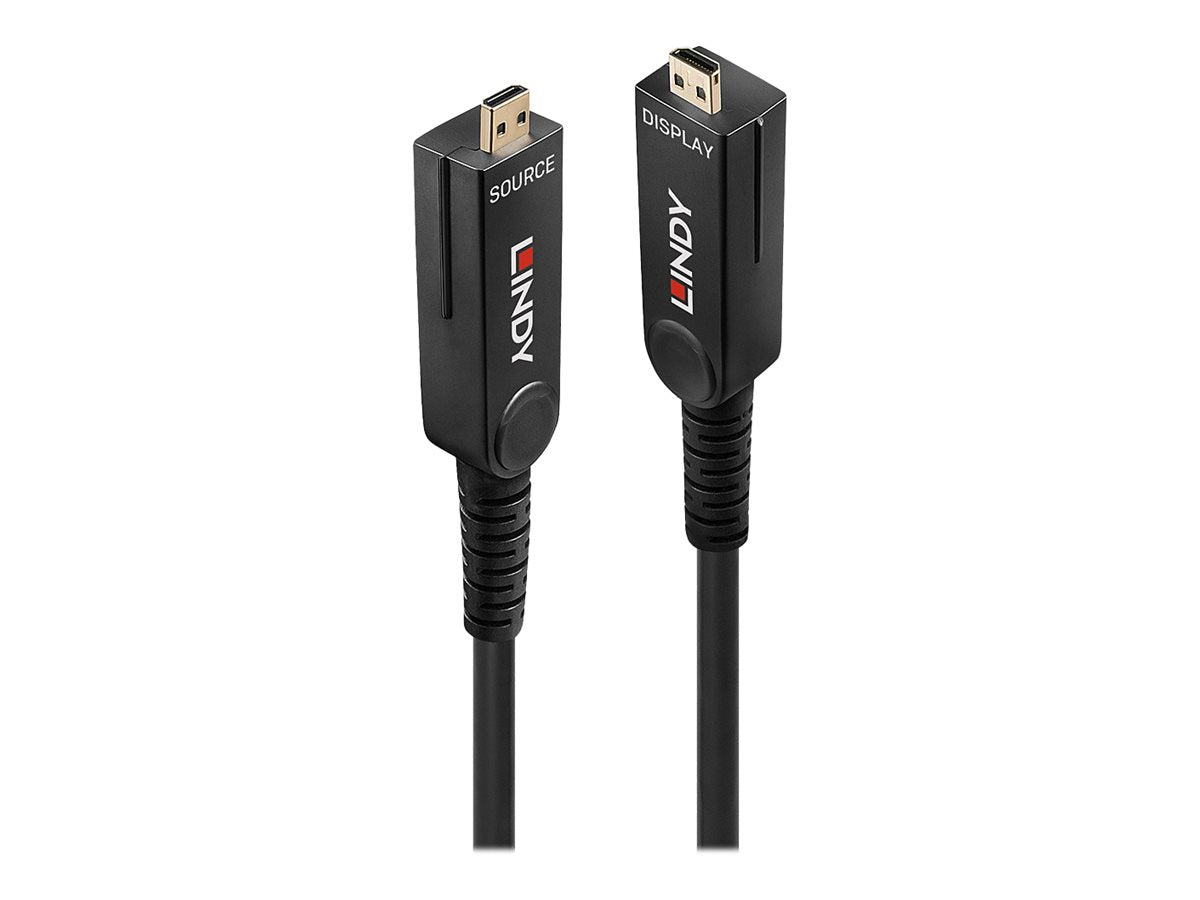 LINDY 10m Fibre Optic Hybrid Micro-HDMI 18G Cable Verpackung