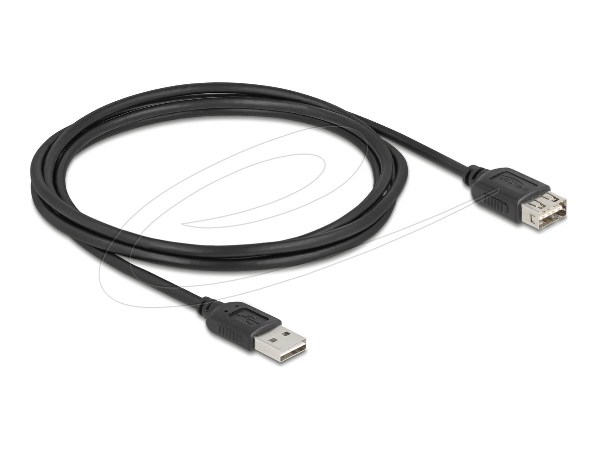 DELOCK USB 2.0 Verlängerungskabel EASY USB Typ-A Stecker zu EASY USB Typ-A Buchse 2m - Vorderansicht