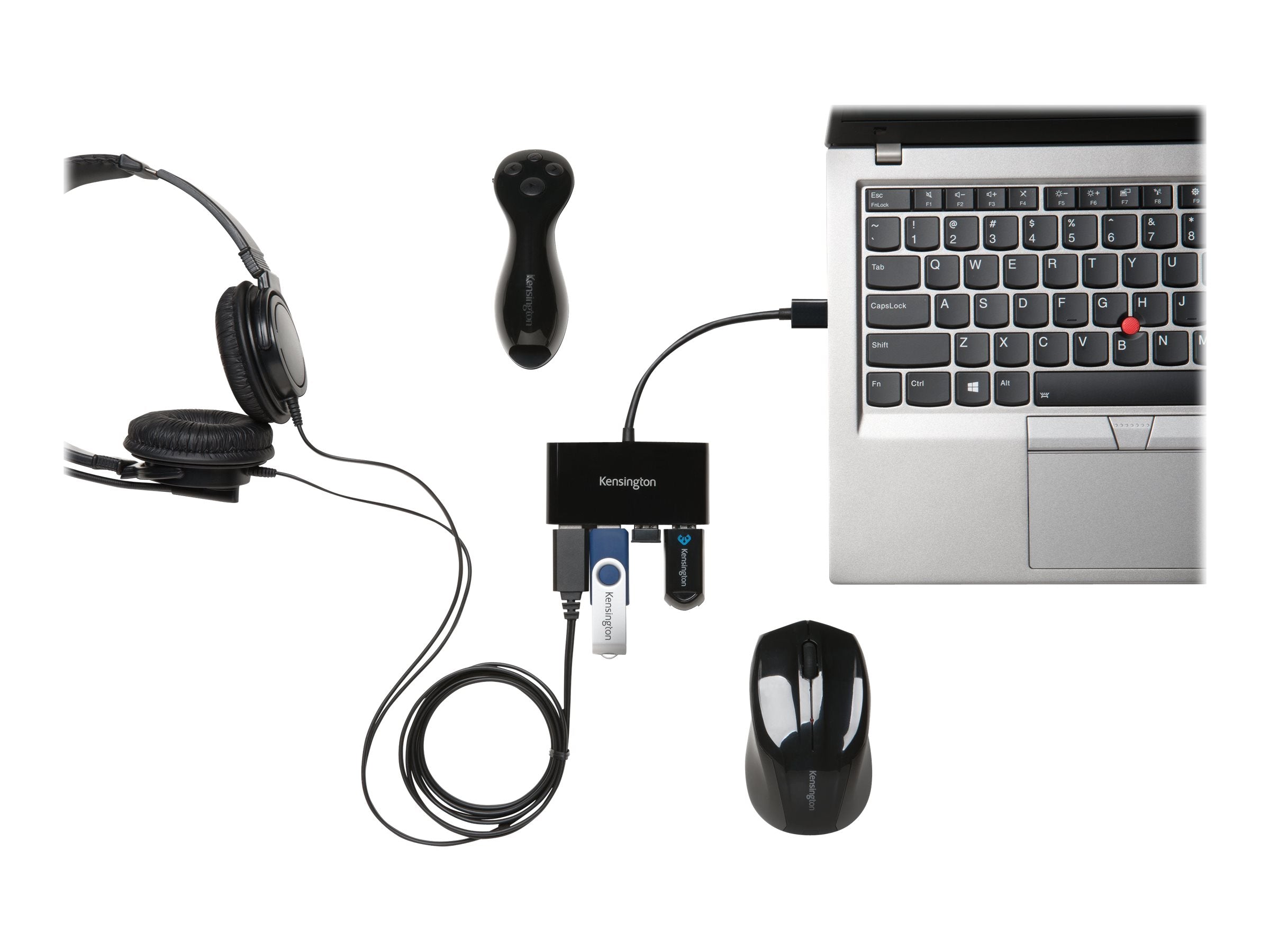 KENSINGTON UH4000 USB 3.0 4 Port Hub Vorderansicht