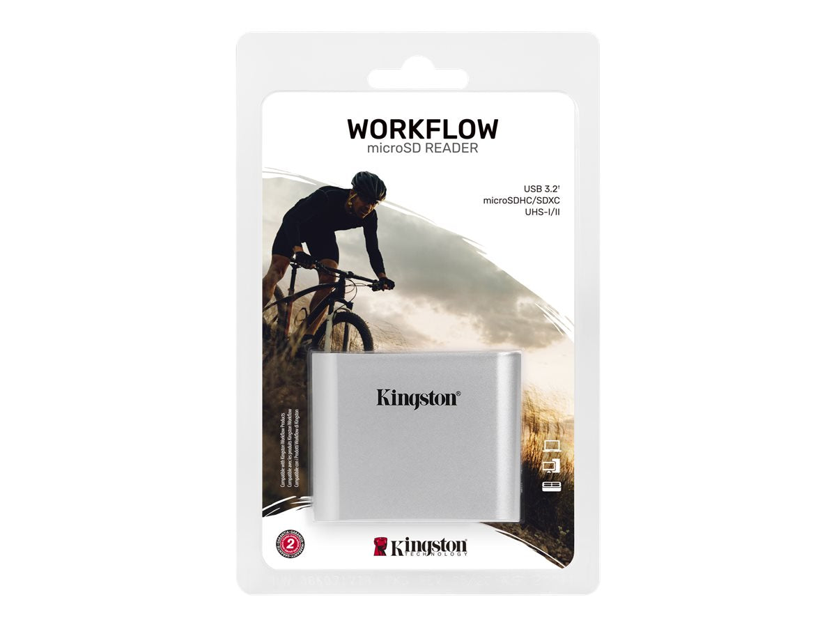 KINGSTON USB3.2 Gen1 Workflow Dual-Slot microSDHC/SDXC Card Reader Verpackung