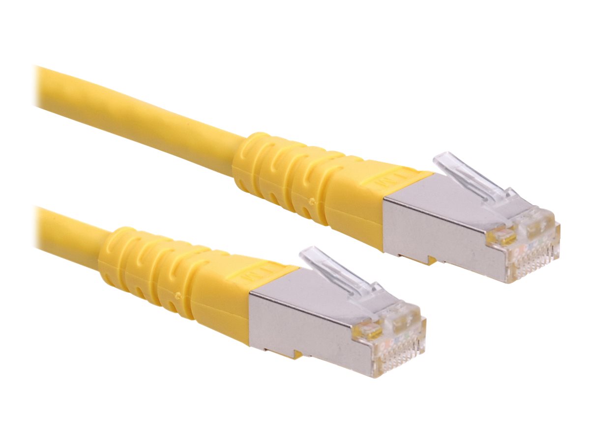 ROLINE Patchkabel Kat.6 Class E S/FTP PiMF gelb 1,5m Verpackung