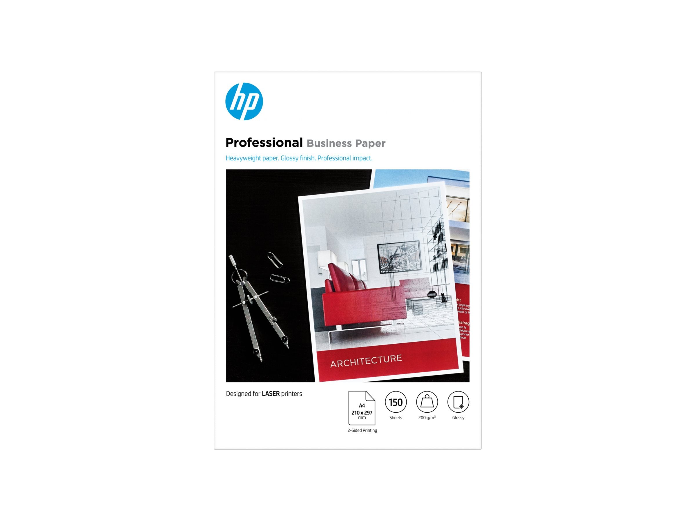 HP Professional Glossy Paper A4 200g Stapel