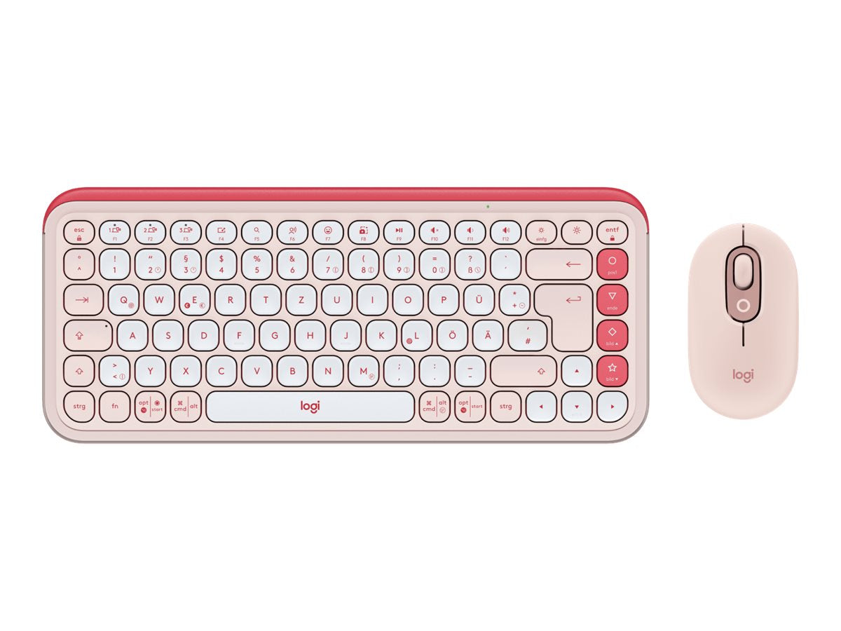 LOGITECH POP ICON COMBO - ROSE (DE) Vorderansicht