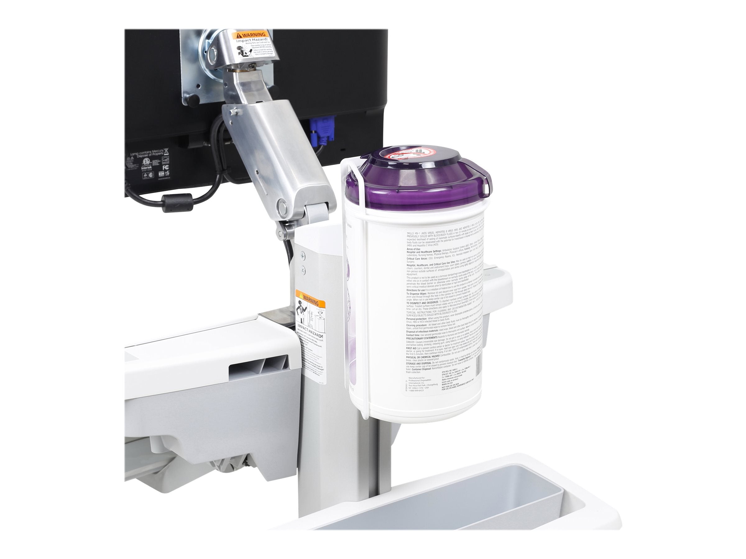 ERGOTRON T-Slot Wipes Holder Detailansicht