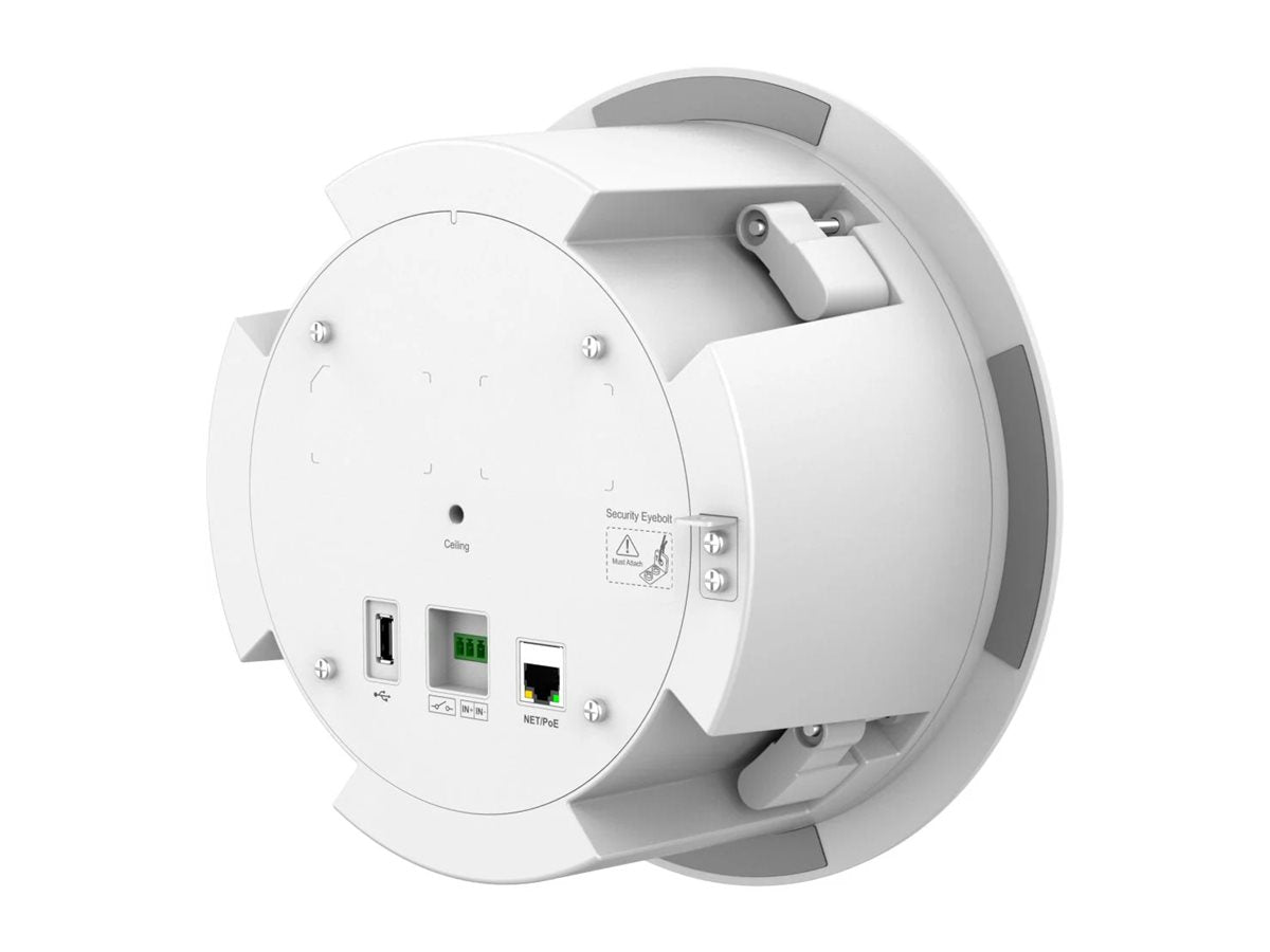 Detailansicht der Anschlüsse des GRANDSTREAM GSC3506 v2 IP Lautsprechers