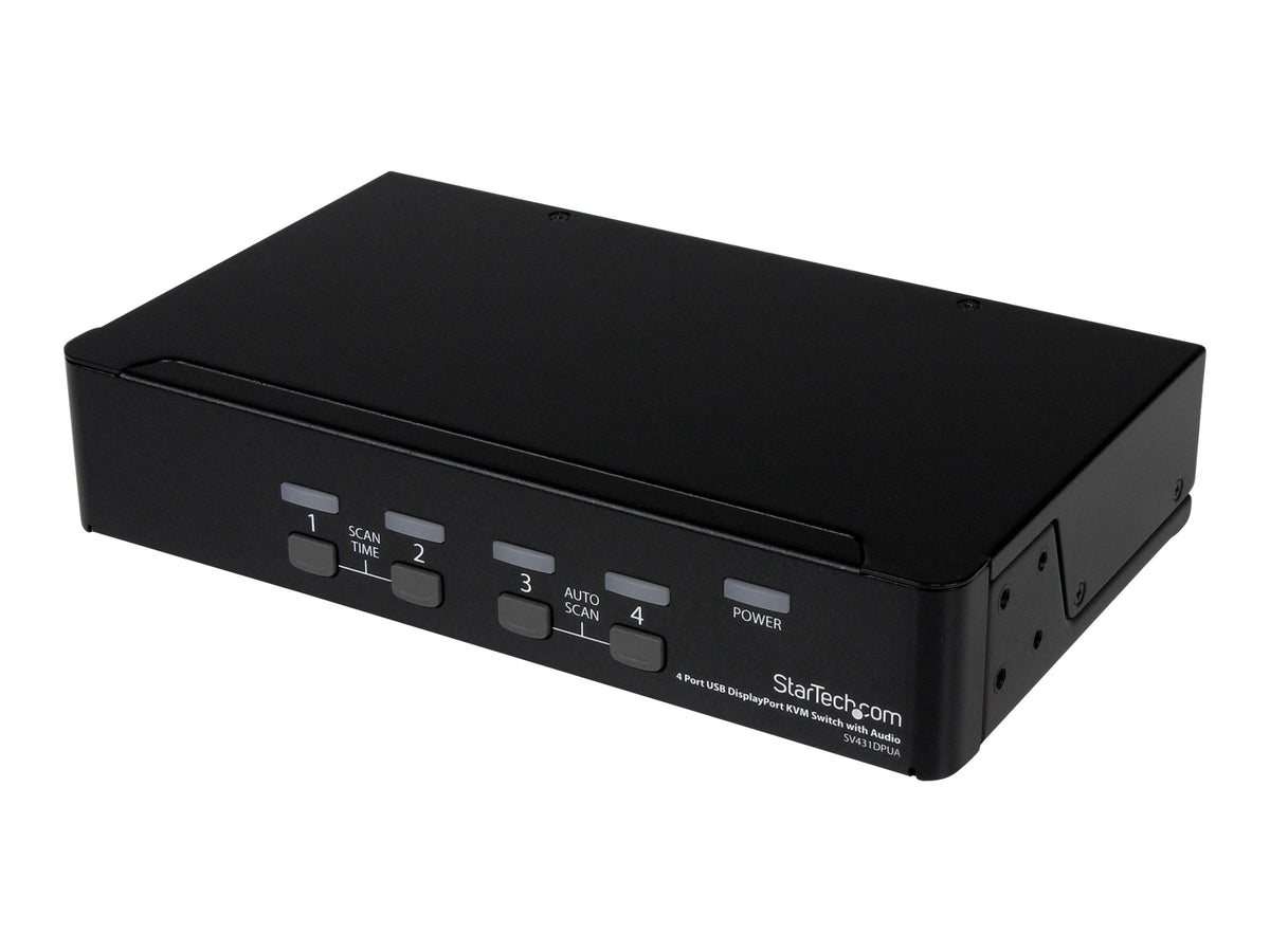 Verpackung des STARTECH.COM 4 Port USB DisplayPort KVM Switch mit Audio