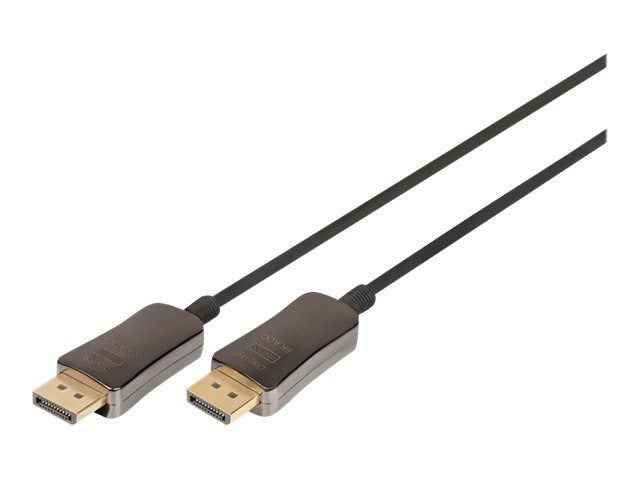 DIGITUS DisplayPort AOC Hybrid-Glasfaser Anschlusskabel M/M 15m Vorderansicht