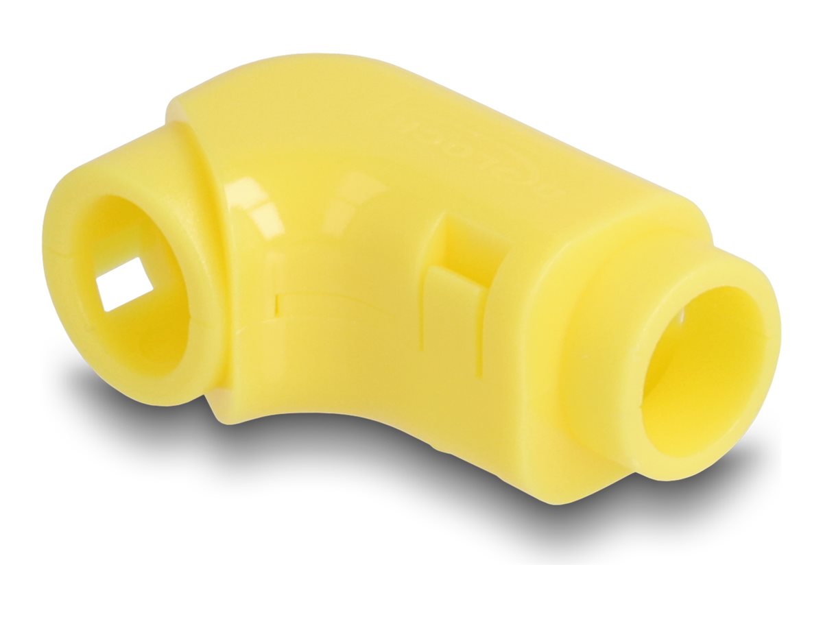 DELOCK Kabel Clips zum Abwinkeln 8 Stuck gelb