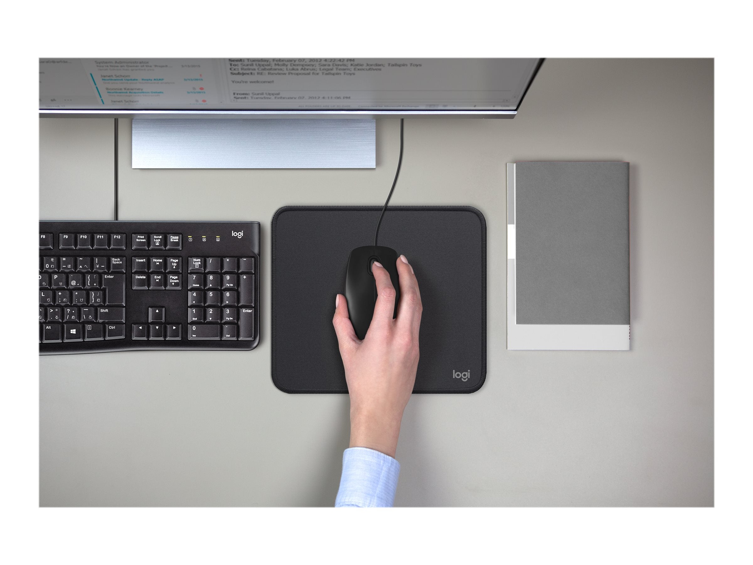 LOGITECH M100 Maus Seitenansicht