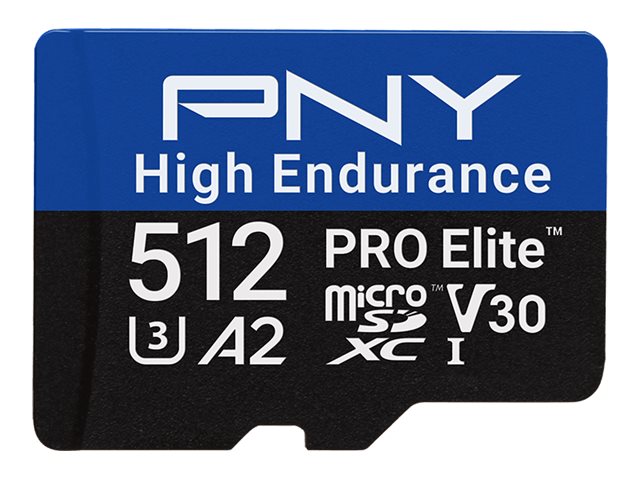 PNY microSD Pro Elite High Endurance 512GB Vorderansicht
