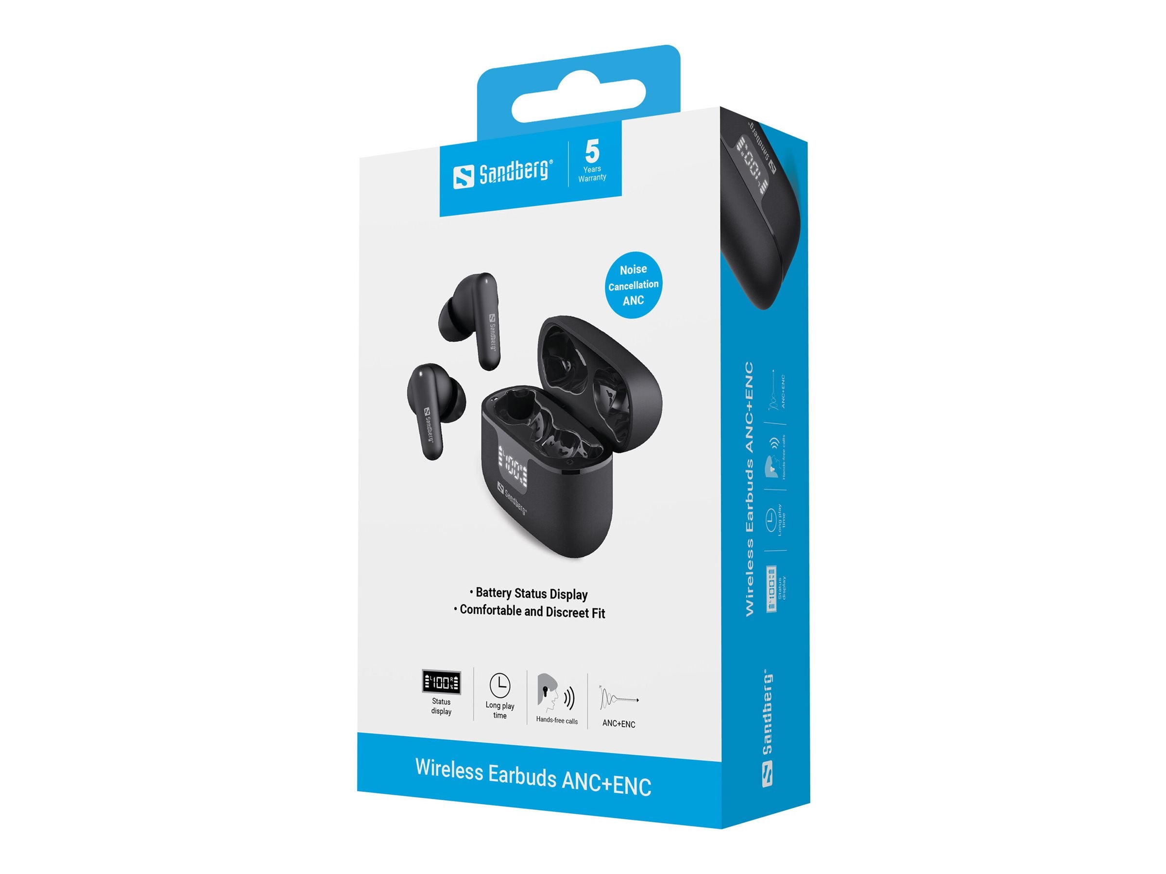 SANDBERG Wireless Earbuds ANC+ENC Vorderansicht