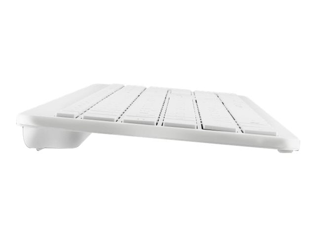DELOCK USB Tastatur 2,4GHz kabellos weiss flach - Seitenansicht