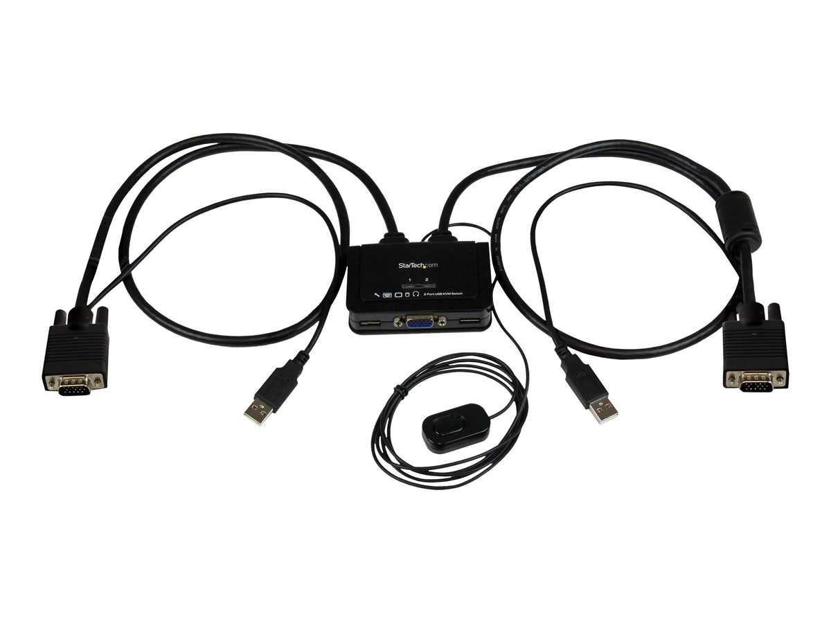STARTECH.COM 2 Port VGA USB KVM Switch Kabel - Detailansicht