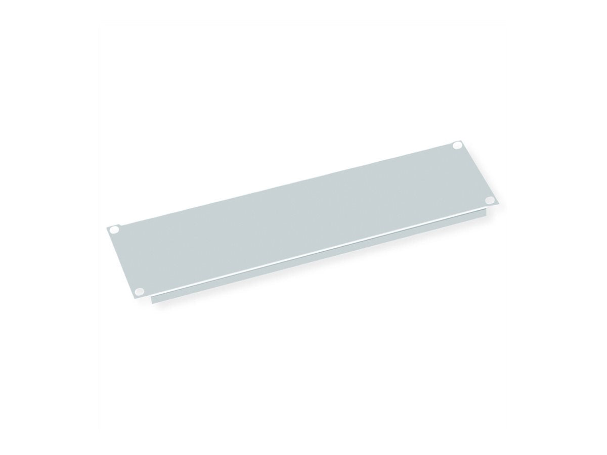 VALUE 48,26cm 19Zoll-Blindplatte 3 HE grau - Verpackung