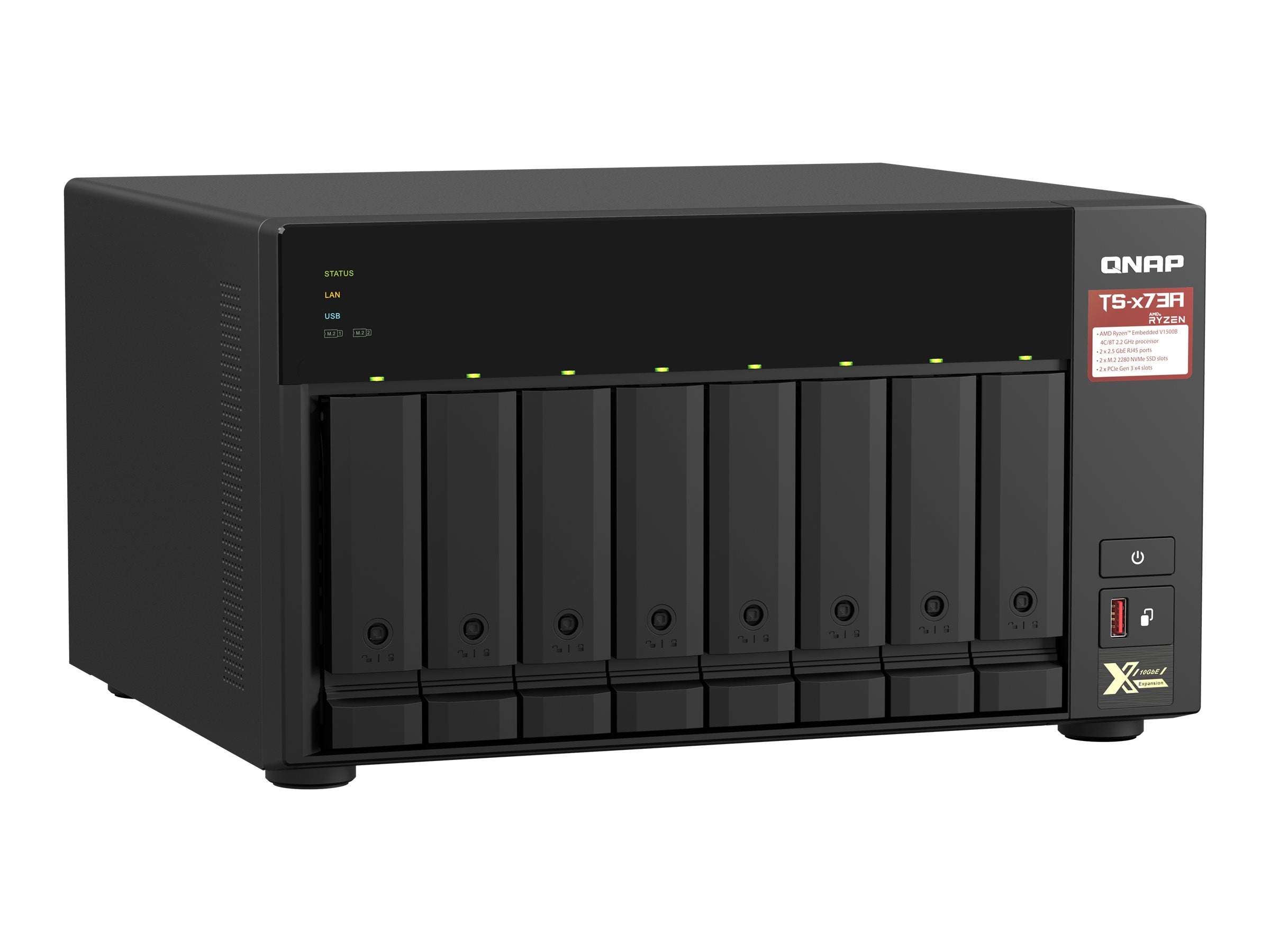 QNAP TS-873A NAS-Server Detailansicht