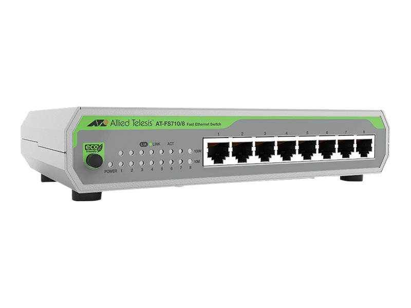ALLIED 8-port 10/100TX unmanaged switch Vorderansicht