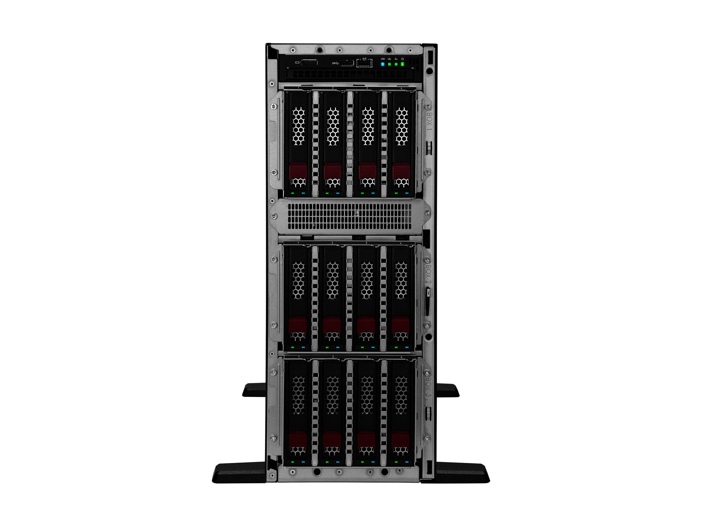 HPE ProLiant ML350 Gen11 Tower Xeon-S 4510 12-Core 2.4GHz 1x32GB 4xLFF Hot Plug 2x4TB HDD VROC 2x1000W Server