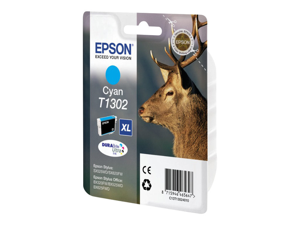 EPSON T1302 Tintenpatrone Cyan im Blister